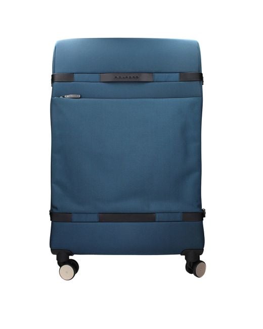 Piquadro Blue Fabric Luggage And Travel for men
