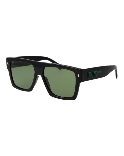DSquared² Green Black Plastic Sunglasses for men