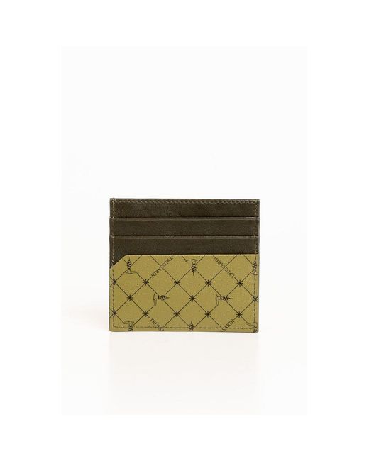 Trussardi Green Leather Wallet for men