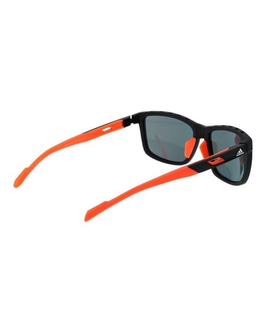 Adidas Red Black Plastic Sunglasses for men