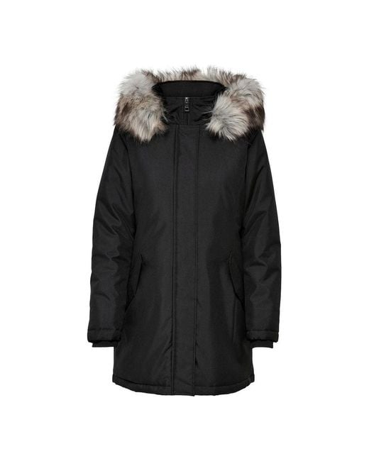 ONLY Black Polyester Jackets & Coat