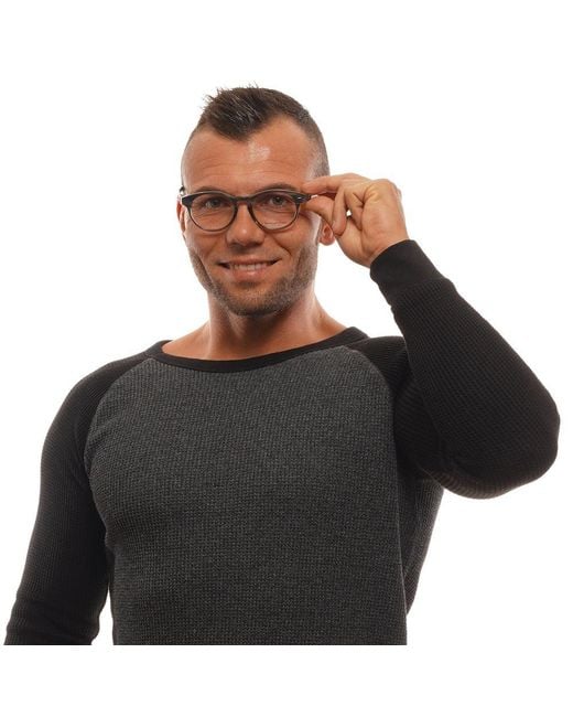 Zegna Gray Plastic Glasses (frames) for men