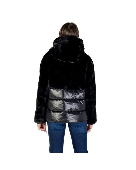 Blauer Black Polyester Coat