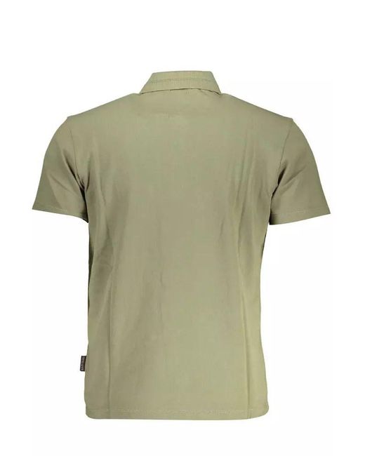 Napapijri Green Cotton Polo Shirt for men