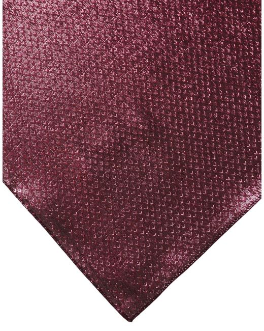 Dolce & Gabbana Purple Metallic Silk Square Foulard Scarf for men