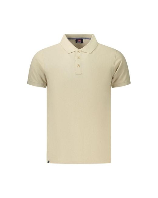 Norway 1963 Natural Beige Cotton Men's Polo for men
