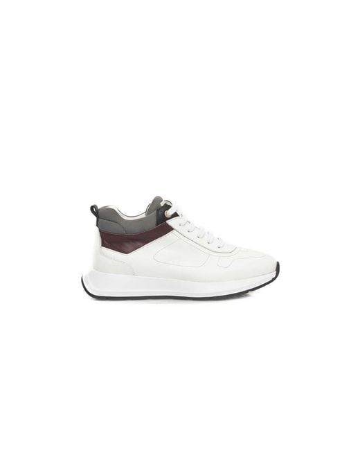 Cerruti 1881 White Cow Leather Sneaker
