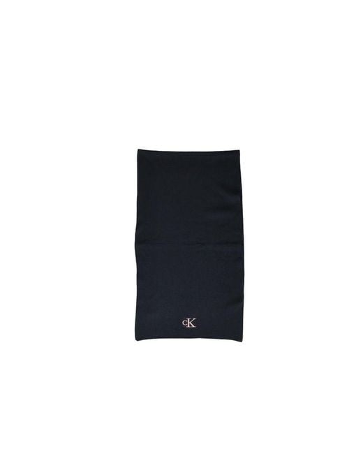 Calvin Klein Blue Pink Recycled Polyester Scarf