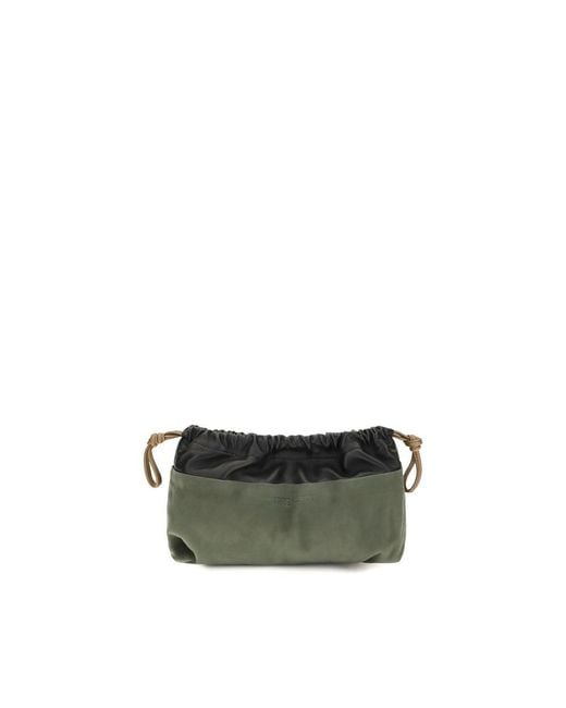 Pierre Hardy Green Bicolor Calf Leather Bos Taurus Clutch Bag
