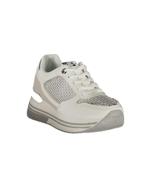 Laura Biagiotti White Bianco Polyurethane Sneaker