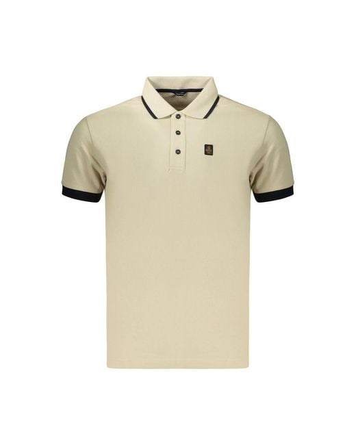 Refrigiwear Natural Beige Cotton Men's Polo for men