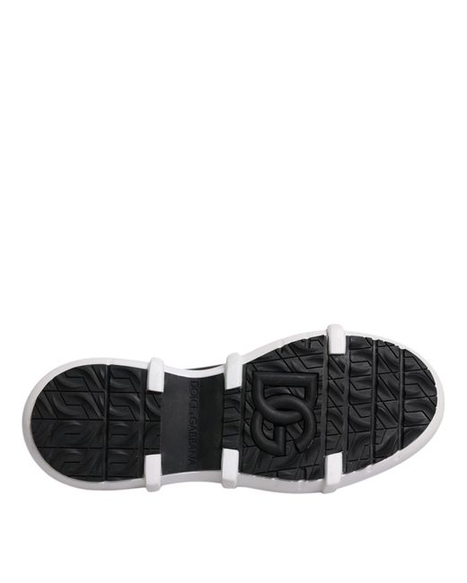 Dolce & Gabbana Black Nylon Galileo High Top Sneakers Shoes for men