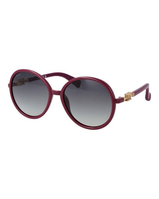 Max Mara Purple Plastic Sunglasses