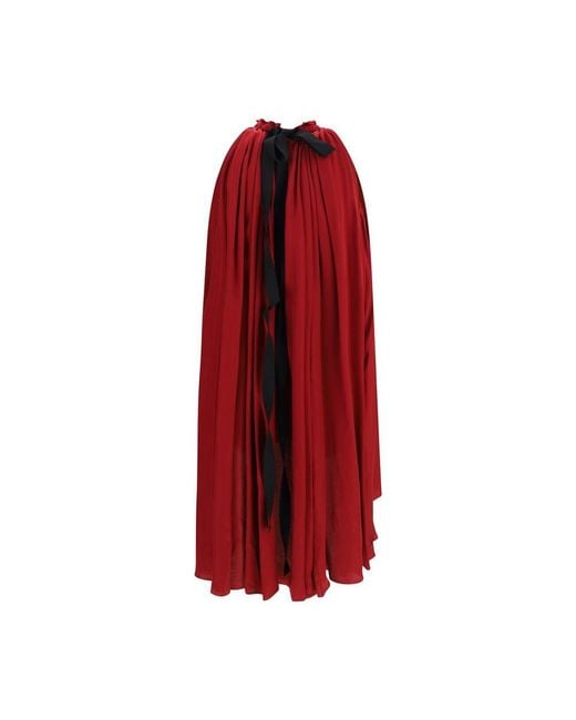 Sa Su Phi Red Multicolor Viscose Casual Dress