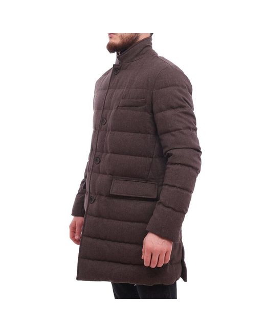 Herno Brown Wool Jacket for men