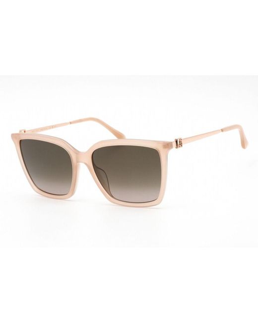 Jimmy Choo White Gold Metal Sunglasses