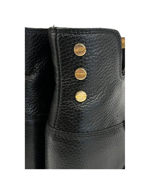 Borbonese Black Leather Boot