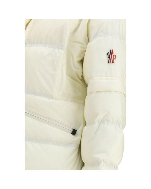 Moncler White Beige Polyamide Coat