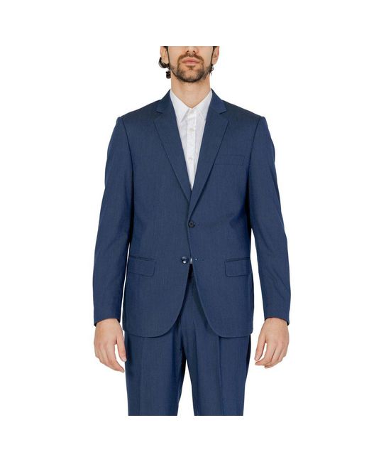 Antony Morato Blue Polyester Blazer for men