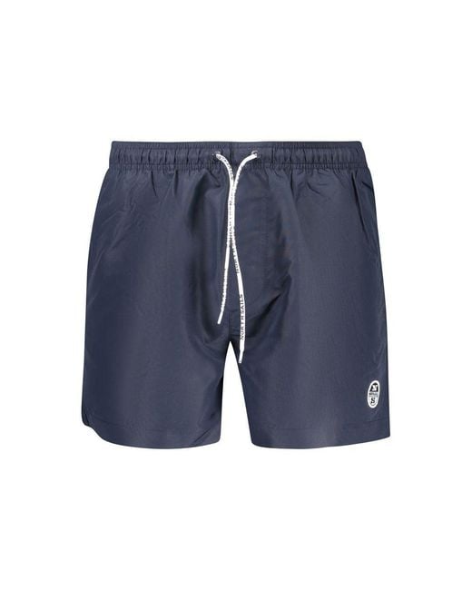 North Sails Blue Blu Polyester Men Swim Boxer for men