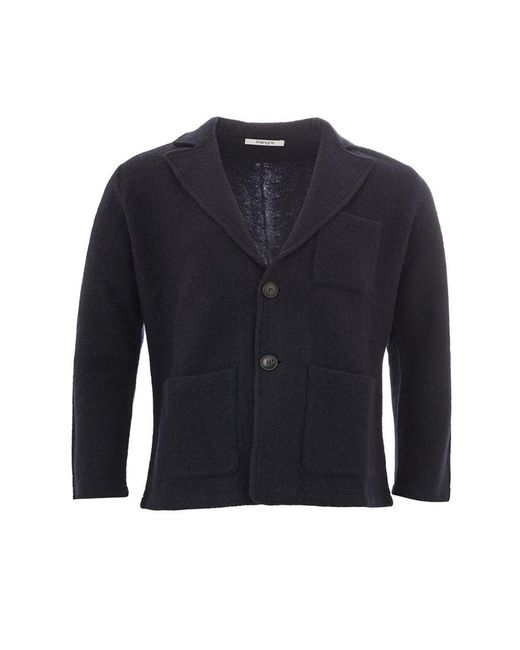 Kangra Blue Wool Jacket for men