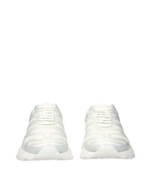 Maison Margiela White Fabric Athletic Sneakers for men