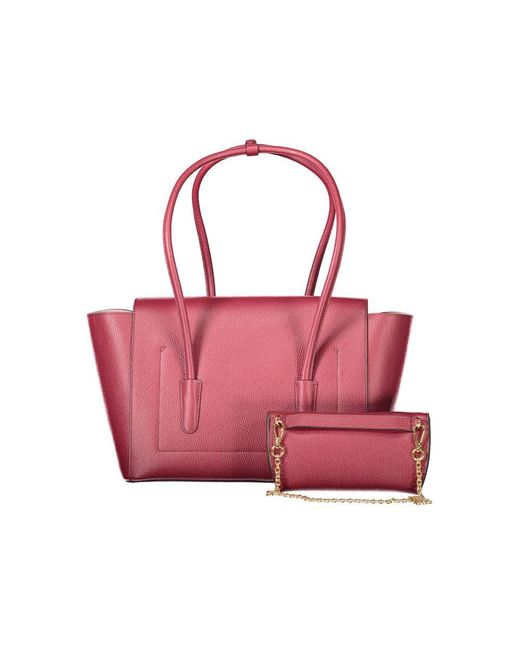 Coccinelle Pink Leather Handbag