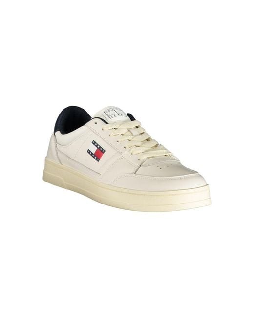 Tommy Hilfiger White Leather Sneaker for men