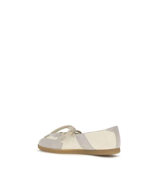 Maison Margiela Natural Beige Calf Leather Bos Taurus Ballet Flats