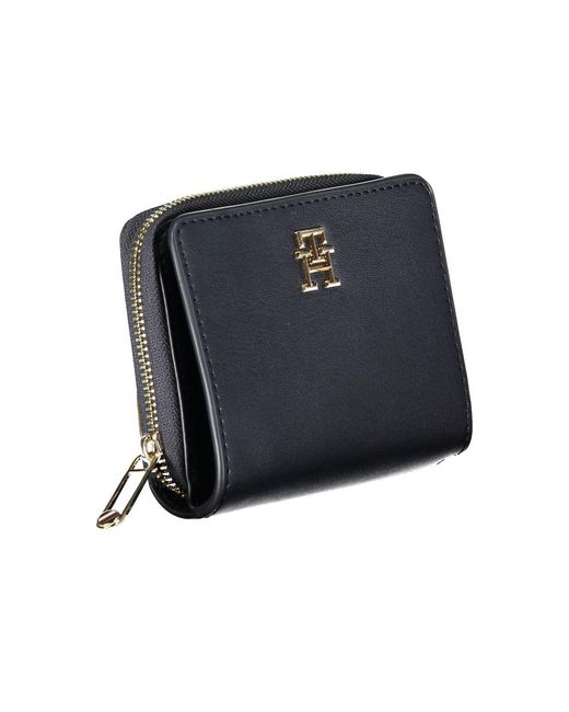 Tommy Hilfiger Blue Sleek Polyethylene Wallet