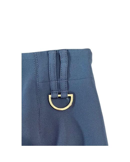Trussardi Blue Polyester Skirt
