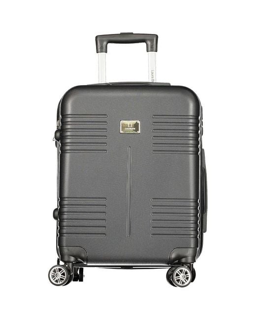Laura Biagiotti Gray Black Polyethylene Luggage And Travel
