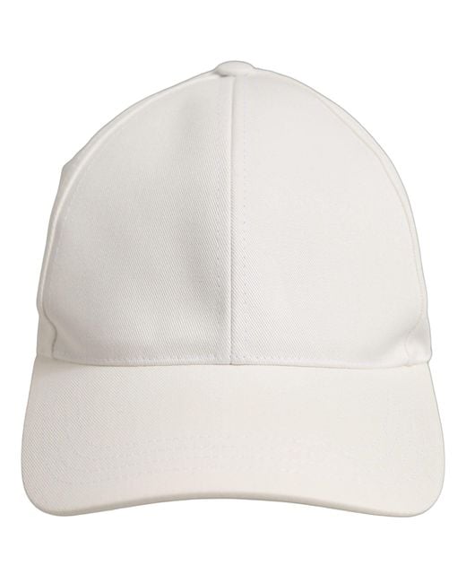 Dolce & Gabbana Multicolor Men White Cotton Baseball Capello 6 Panels Hat for men