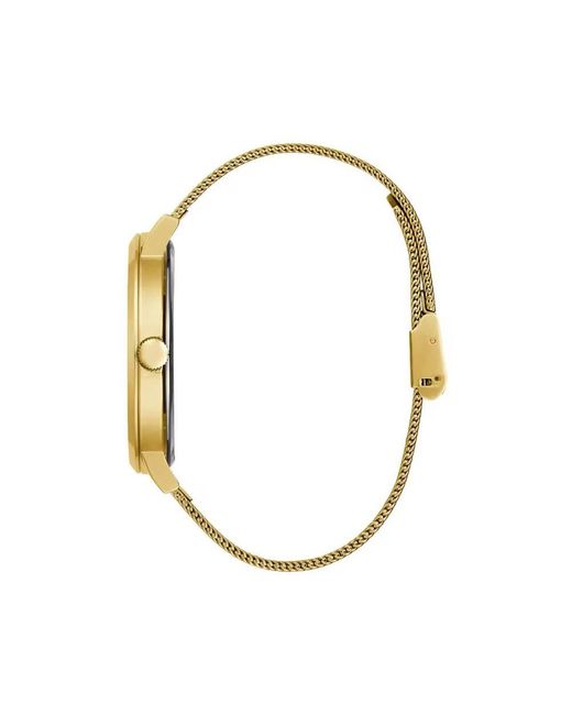 Guess Metallic Gold Stainless Steel Dress Watch for men