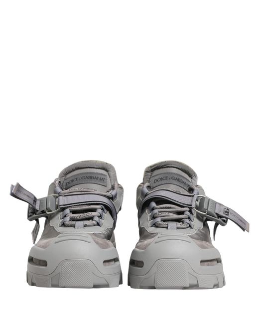 Dolce & Gabbana Gray Airmaster Panelled Low Top Men Sneakers Shoes for men