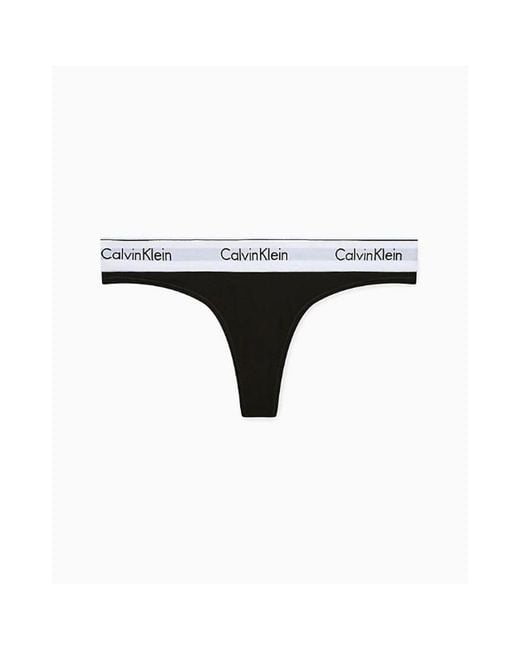 Calvin Klein Black Cotton Pantie
