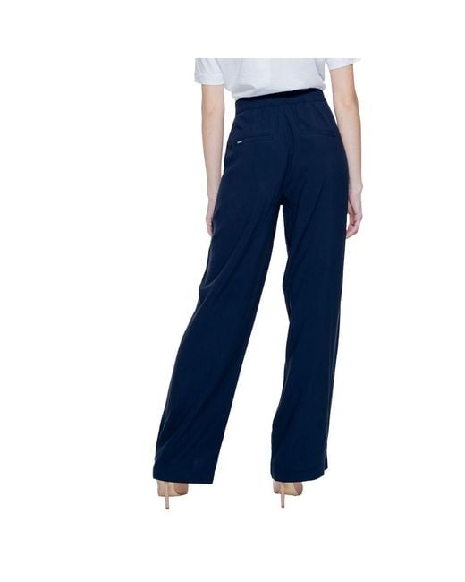Street One Blue Viscose Casual Pants