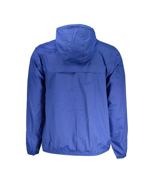 K-Way Blue Polyamide Jacket for men