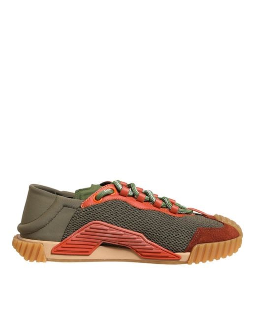 Dolce & Gabbana Multicolor Lace Up Low Top Ns1 Sneakers Shoes for men