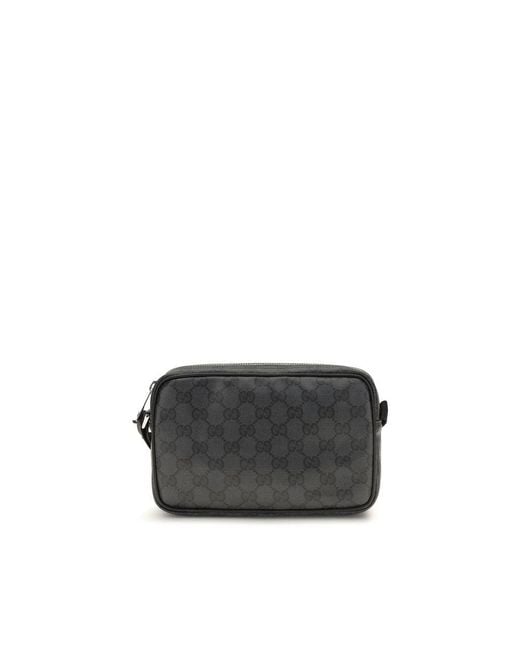 Gucci Black Cotton Shoulder Bag for men