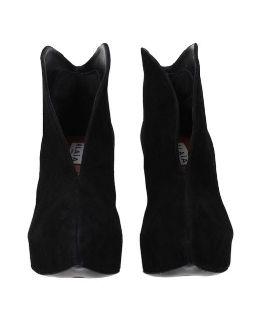Alaïa Black Suede Boots