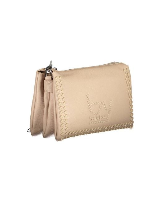 Byblos Natural Beige Polyurethane Handbag