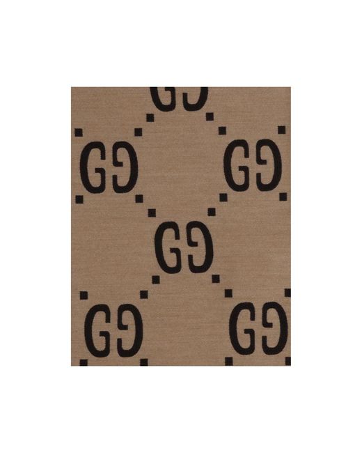 Gucci Brown GG Supreme Scarf for men