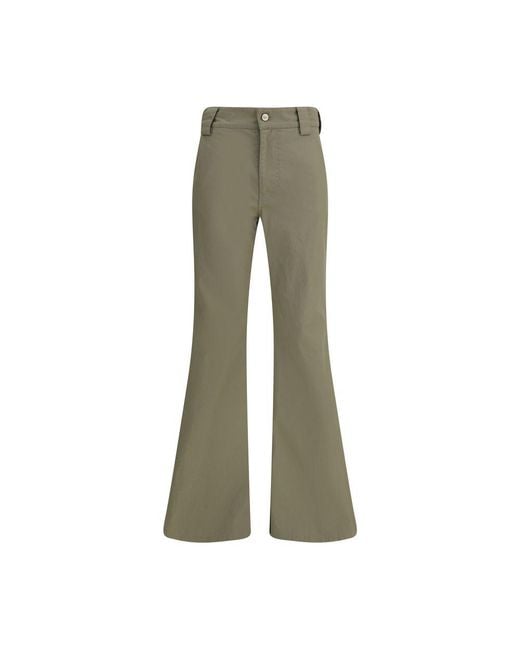 Balenciaga Green Flare Pants