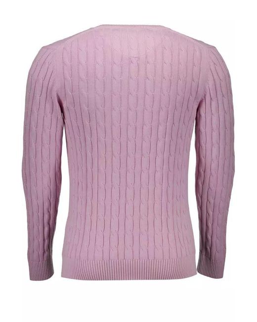 Gant Pink Cotton Sweater for men