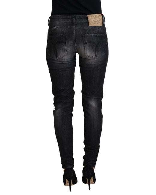 Fiorucci Black Chic Low Waist Skinny Jeans