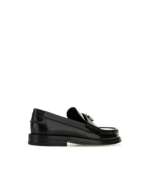 Gucci Black Leather Slip