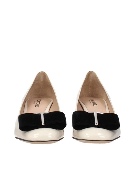 Tom Ford Natural Beige Leather Mid Heel Pumps