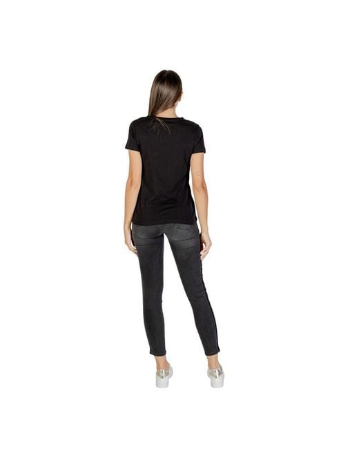 ARMANI EXCHANGE Black Cotton T