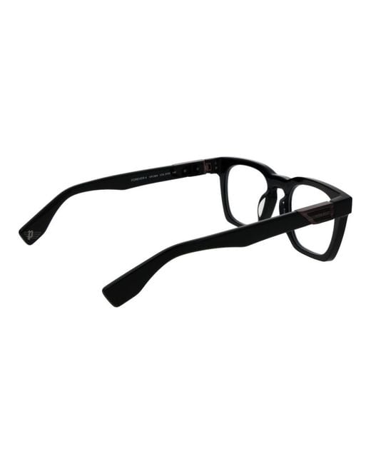 Police Black Cellulose Acetate Glasses (frames) for men